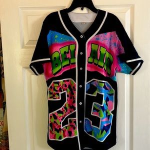 Button up 90’s Fresh Prince of Bel-Air Jersey.